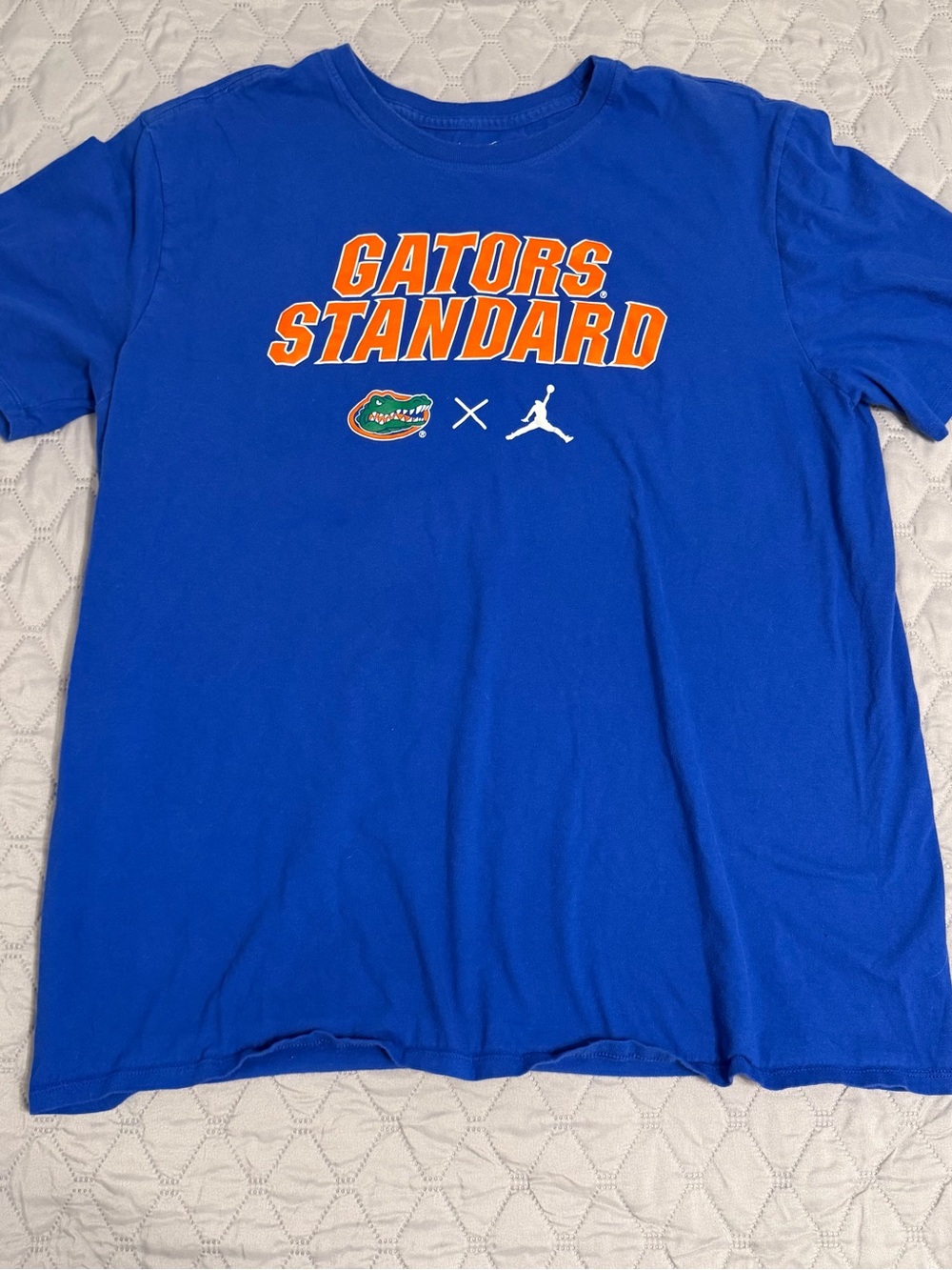 Florida Gators Standard Blue Men’s Graphic Tee Gators Nike x Jordan - Size XL